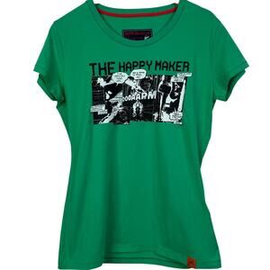BMW Motorrad The Happy Maker Damen Comic Strip Graphic Tee Womens Size L NWT